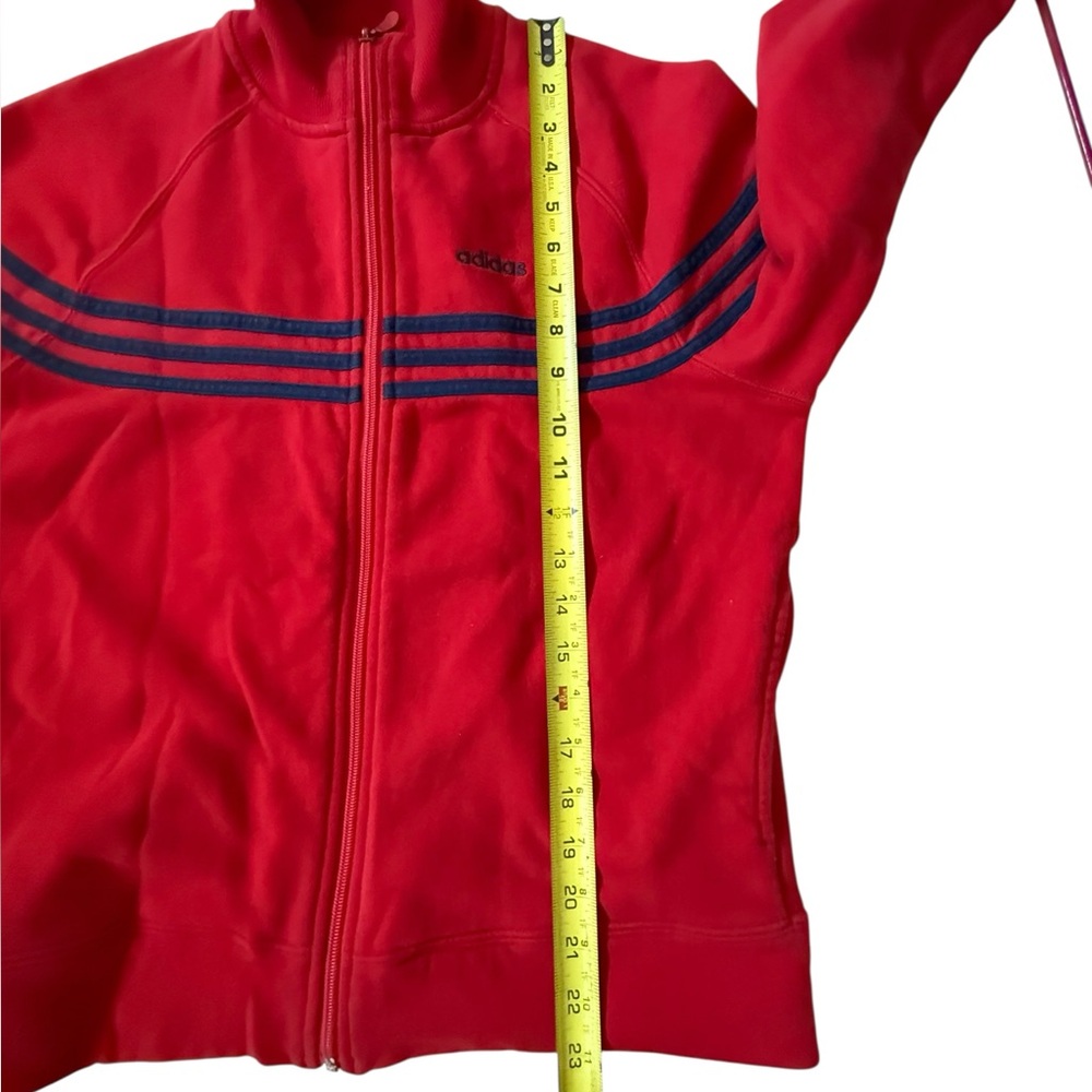 Vintage Adidas Full Zip Sweatshirt, Medium - Picture 6 of 8